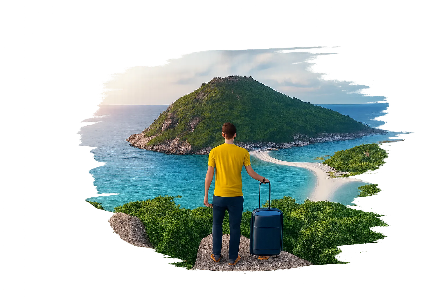 Travel consultant helping clients